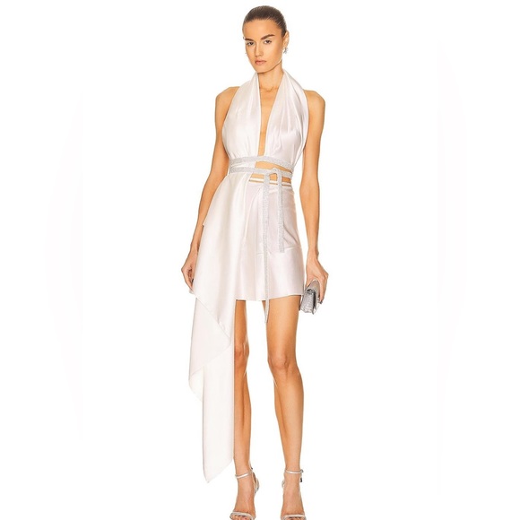 Nué Nue studio Bianca crystal wrap top in ivory - Picture 4 of 14